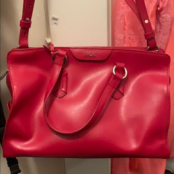 Lauren Ralph Lauren Handbags - Ralph Lauren Red Shoulder Purse